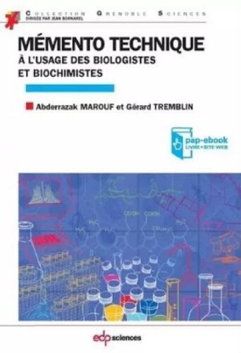 Mémento technique à l'usage des biologistes et biochimistes