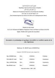 Inventaire et Systématique de quelques Invertébrés et VertébrésMarins de la côte Algérienne