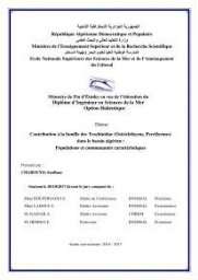Contribution à la famille des Trachinidae (Osteichthyens, Perciformes)dans le bassin algérien: Populations et communautés caractéristiques