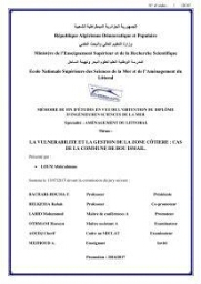 La vulnérabilité et la gestion de la zone côtière