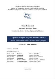 La gestion intégrée des parcs naturels côtiers: Cas du Parc National de Gouraya (PNC)? Bejaia
