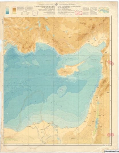 Carte bathymétrique internationale de la Méditerranée zone 10 Carte bathymétrique internationale de la Méditerranée zone 10