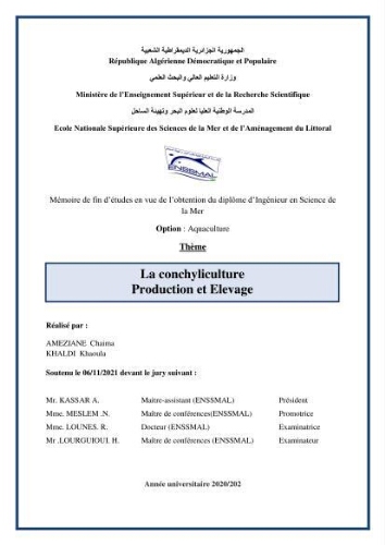 La conchyliculture Production et Elevage La conchyliculture Production et Elevage