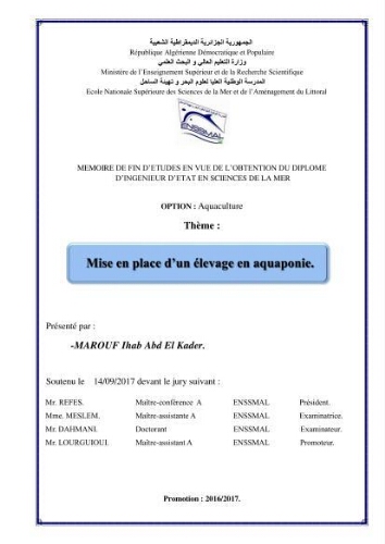 Mise en place d'un élevage en aquaponie Mise en place d'un élevage en aquaponie