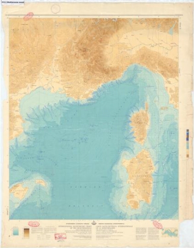 Carte bathymétrique internationale de la Méditerranée = International bathymetric chart of the Mediterranean Carte bathymétrique internationale de la Méditerranée = International bathymetric chart of the Mediterranean