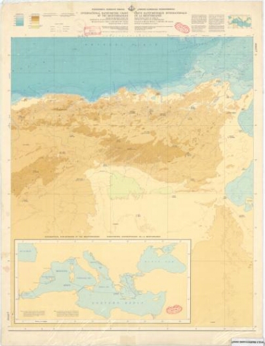 Carte bathymétrique internationale de la Méditerranée zone 7 Carte bathymétrique internationale de la Méditerranée zone 7
