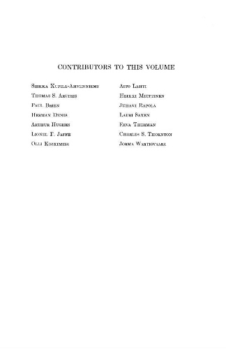 Advances in morphogene (volume 7) Advances in morphogene (volume 7)